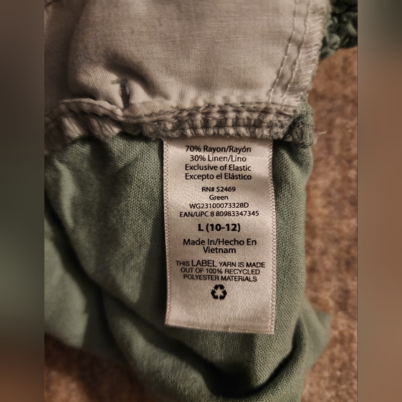 Wonder Nation Linen Smocked Waist Shorts - Bundle of 2 Pair - Picture 12 of 14